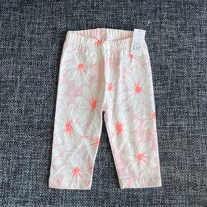 NWT Gap Neon Flowers Carpi Leggings Size 18-24 Months